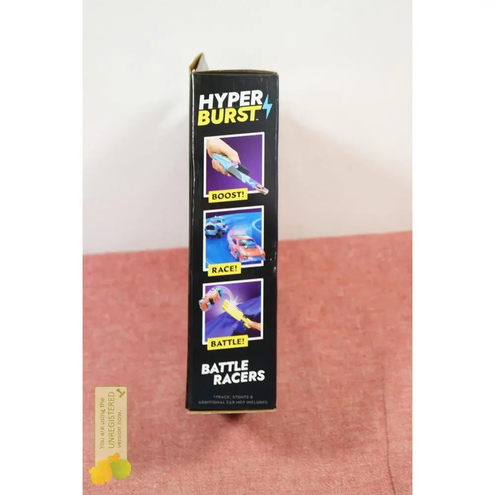 Hyper Burst Battle Racers Yellow Crusher Car and Launcher